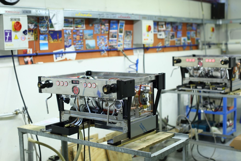 La Marzocco espresso machines being made in Florence.