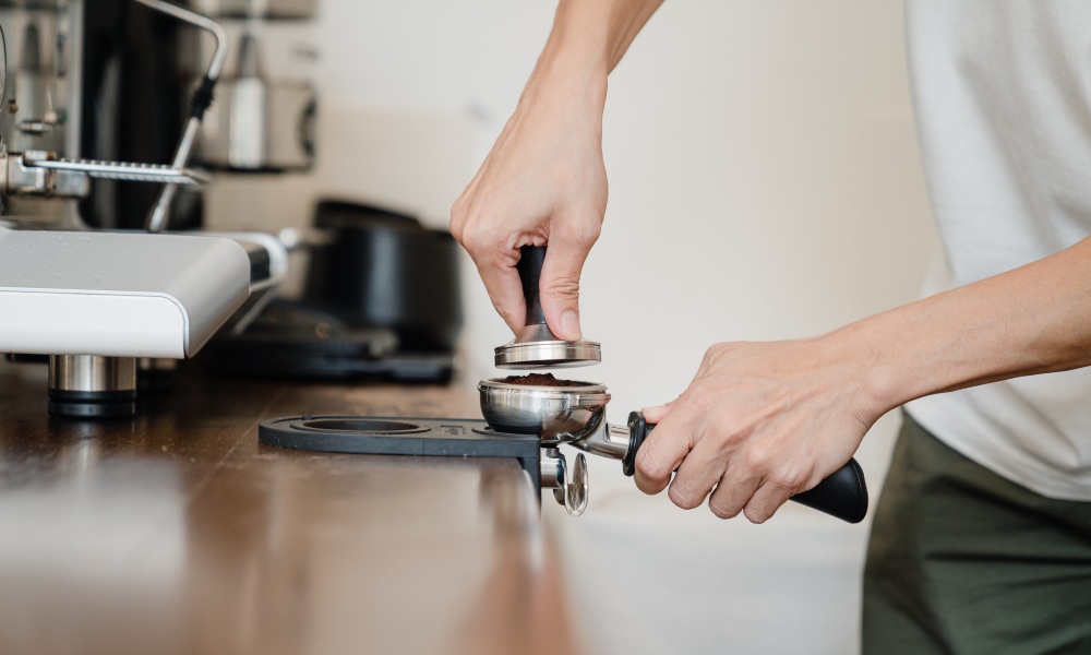 Preparación de café espreso