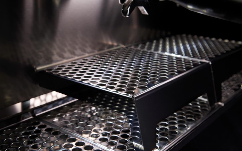 Detalhe da nova máquina de espresso M40 da La Cimbali