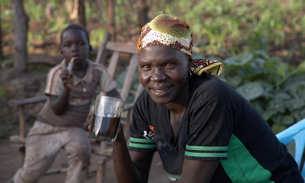 Productor de café en Nigeria