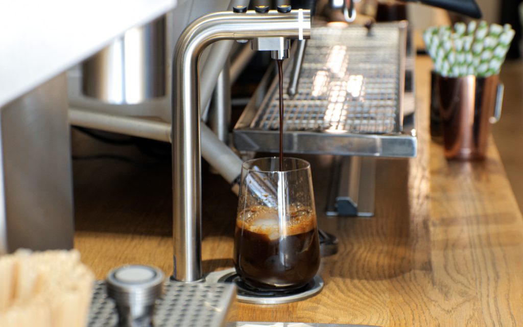 Marco Beverage Systems' POUR'D dispenses cold brew into a glass.